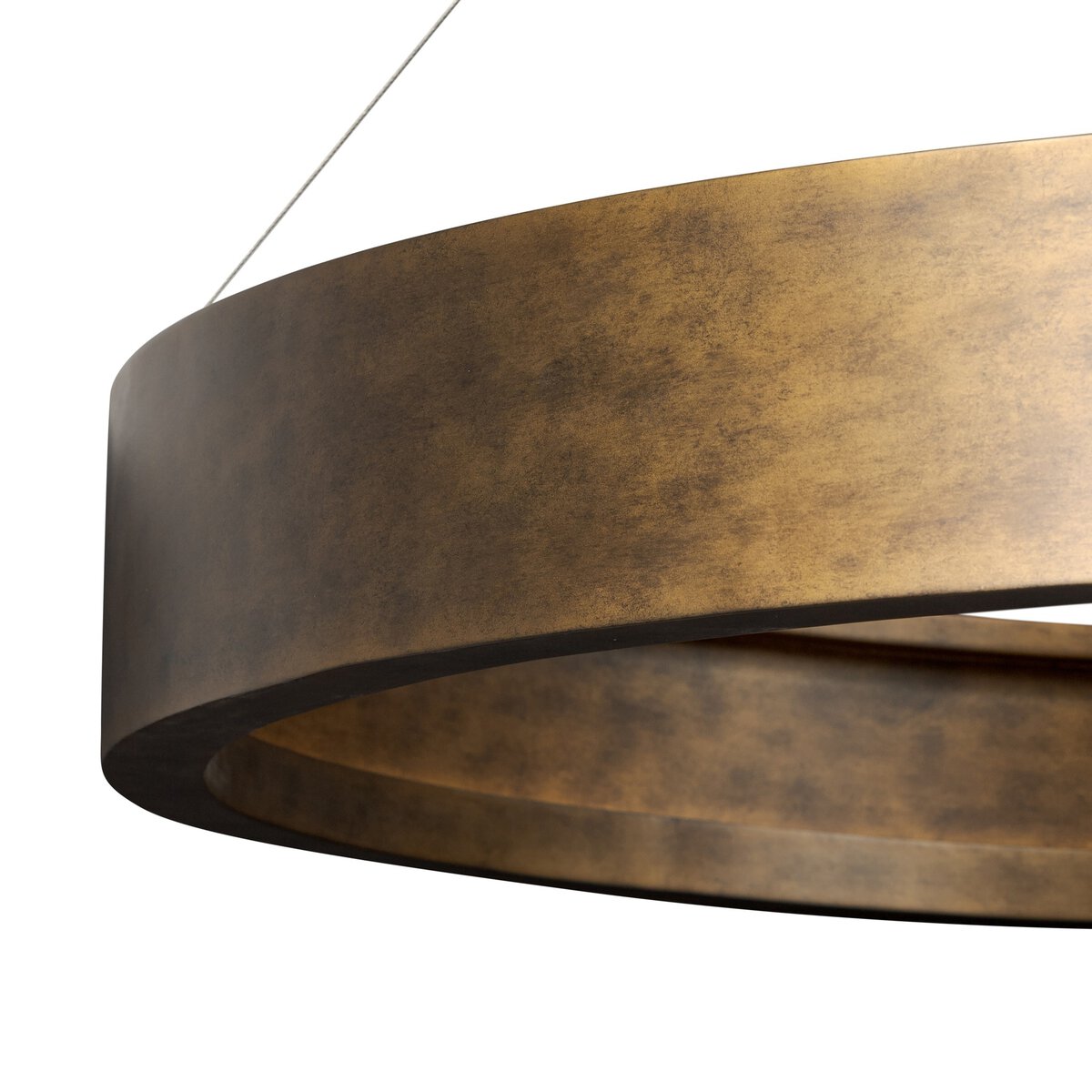 Farren 49" Round Chandelier - Burnished Brass Aluminum