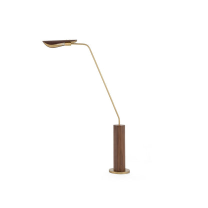 Shia 38" Brass Floor Lamp - Antique Brass