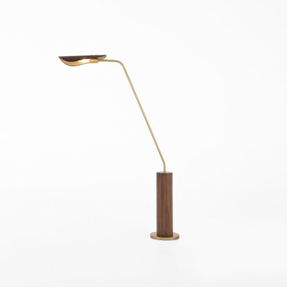 Shia 38" Brass Floor Lamp - Antique Brass