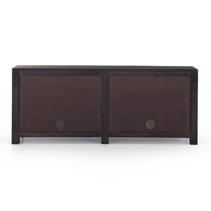 Izara 78" 4 Door Sideboard - Cane + Black Wash