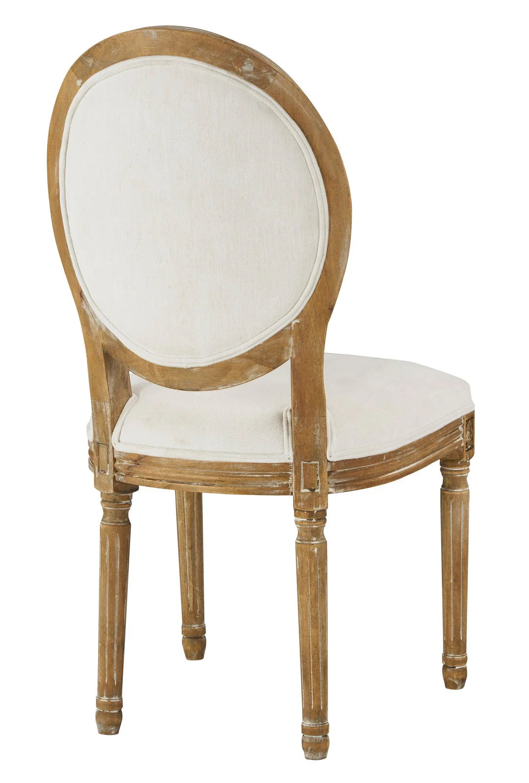 Gretel Tufted Dining Chair - Washable White + Natural