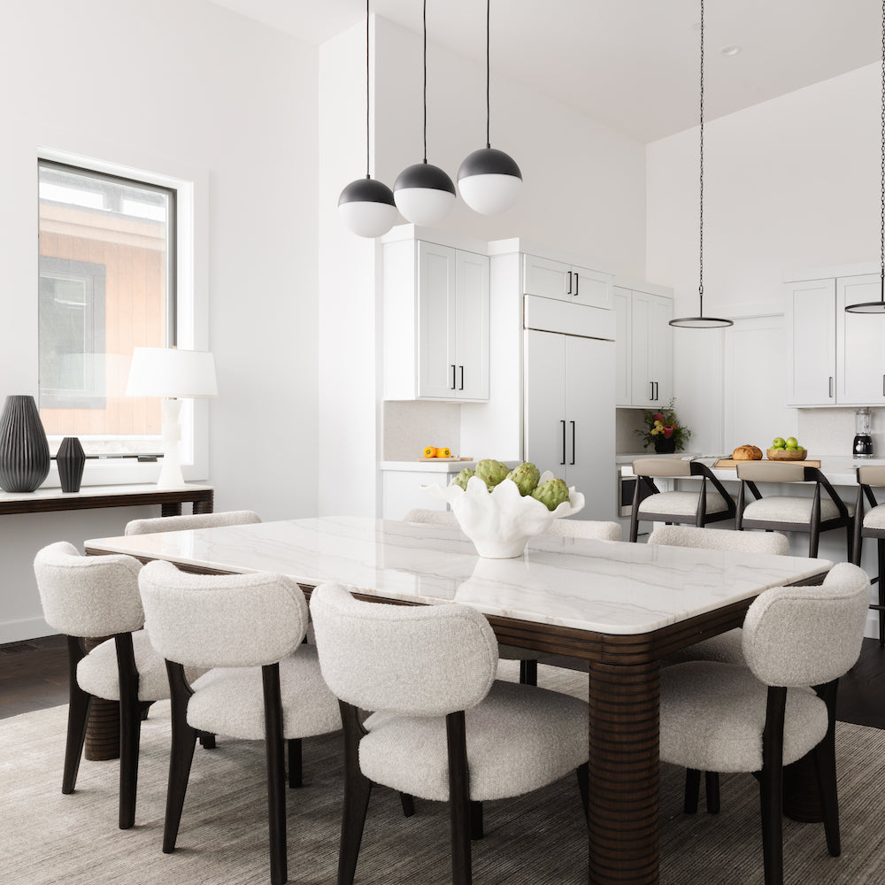 Jager Dining Chair- Highland Smoke and Dark Cinder