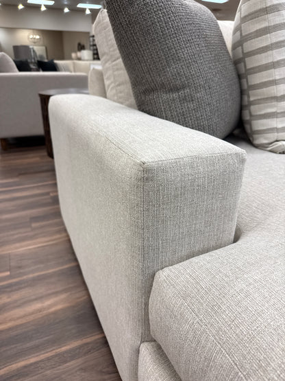 Gretchen Quick Ship 153" x 107" 5 Cushion Wide Track Arm Sectional w/LAF Chaise - Crypton Quicksilver