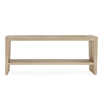 Travis 72" Oak Console Table - Aged Cream