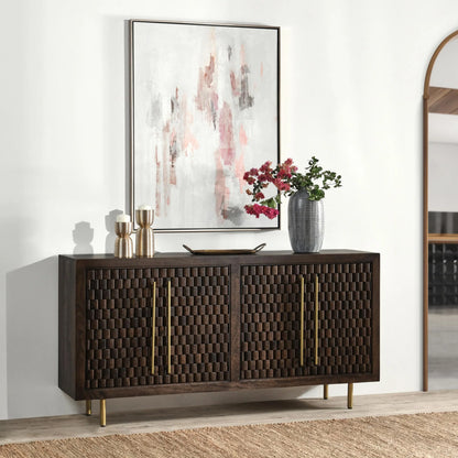 Harden 72" 4 Door Sideboard - Dark Ash