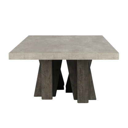 Kindra 66" Coffee Table - Olive Brown/Antique Gray