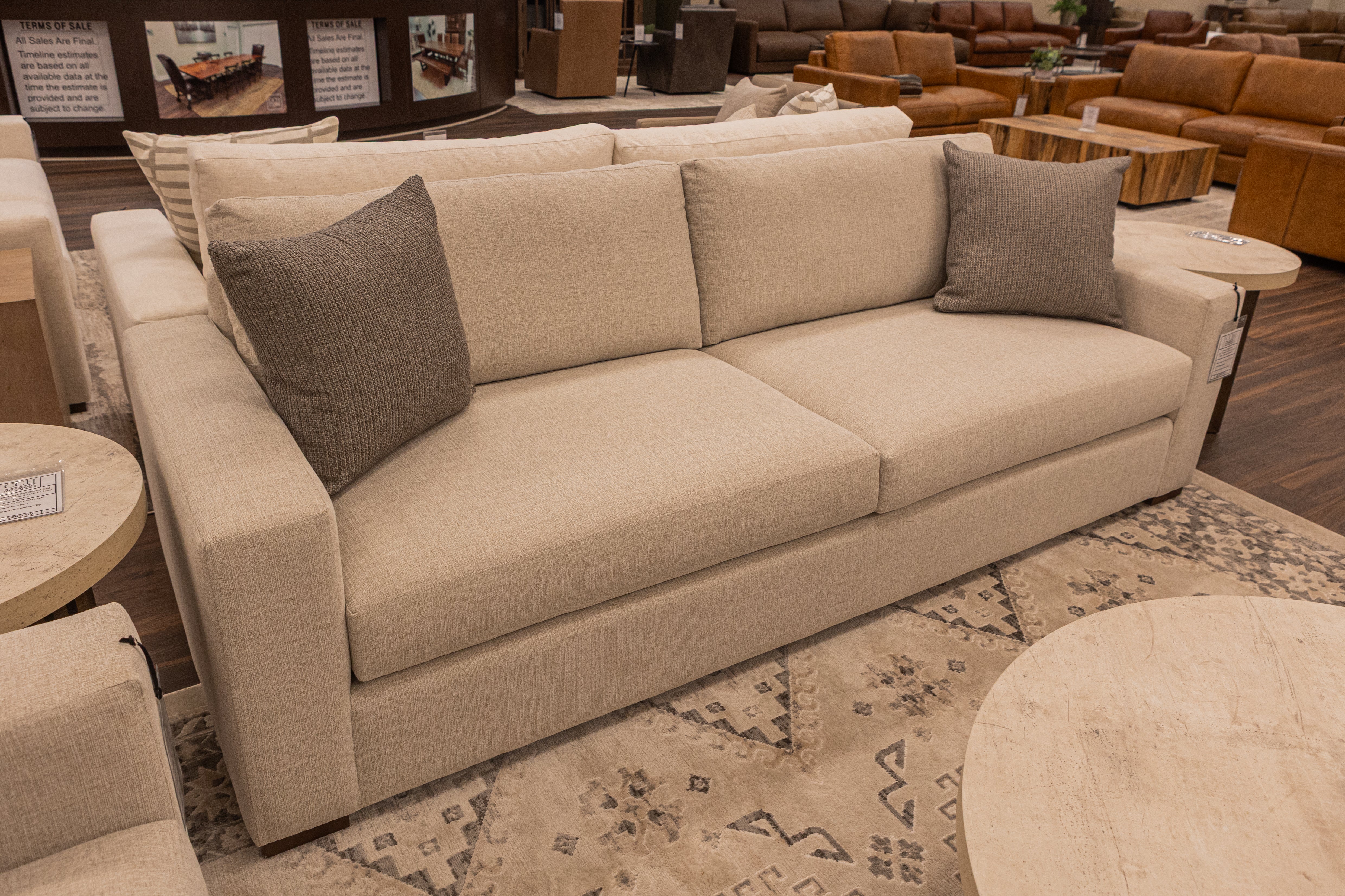 Gretchen Quick Ship 103" 2 Cushion Wide Track Arm Sofa - Crypton Quicksilver