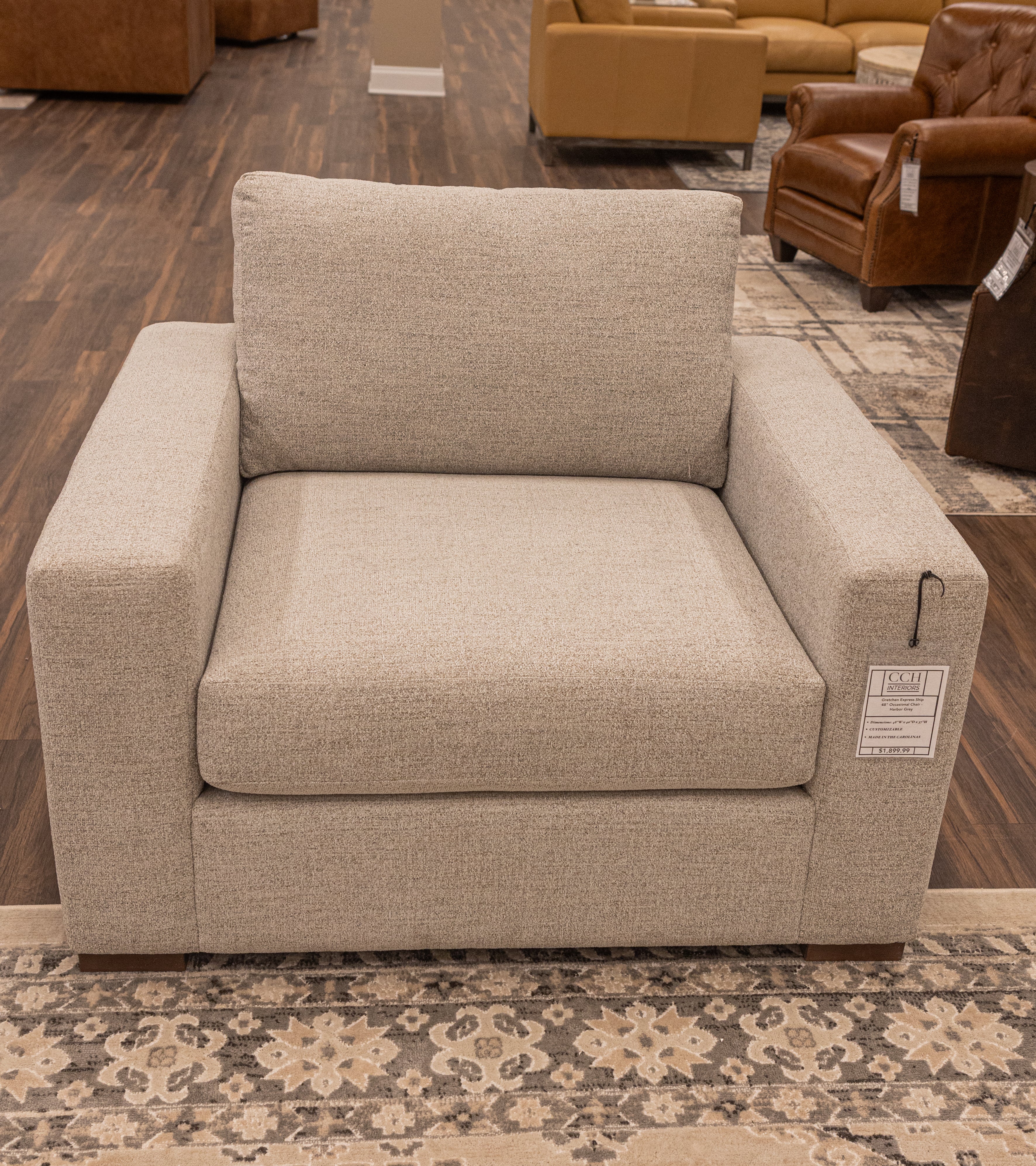 Gretchen Express Ship 48" Chair & Half - Harbor Grey