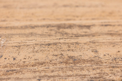 Denali 40" Round Coffee Table - Travertine + Reclaimed Pine