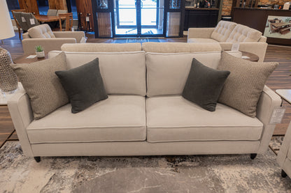 Jeremy Express Ship 85" 2 Cushion Sofa - Crypton Ice