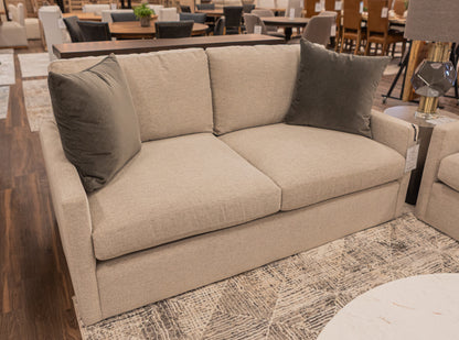 Ethan Quick Ship 71" 2 Trillium Cushion Loveseat - Textured Greige