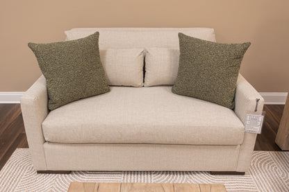 Glenda Quick Ship 64" Bench Seat Loveseat - Crypton Quicksilver