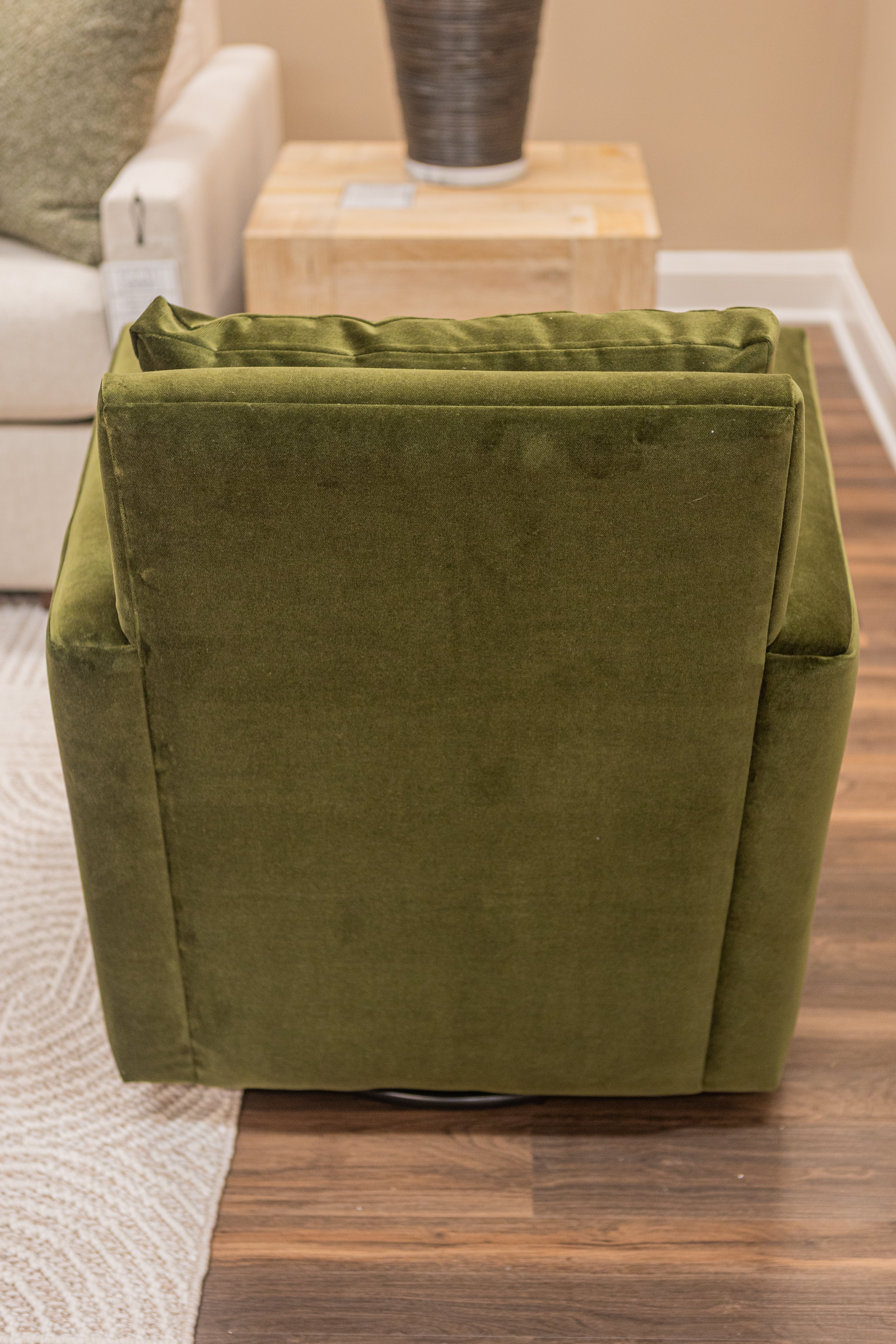 Carmen 32" Quick Ship Swivel Glider - Juniper Velvet