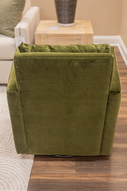 Carmen 32" Quick Ship Swivel Glider - Juniper Velvet