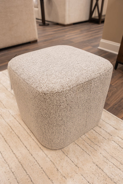 Amy Express Ship 19" Customizable Ottoman - Performance Woodland Frost