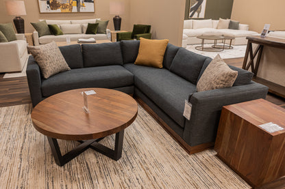 Bradford Express Ship 96" x 94" Bench Cushion Sectional - Crypton Naval Slate