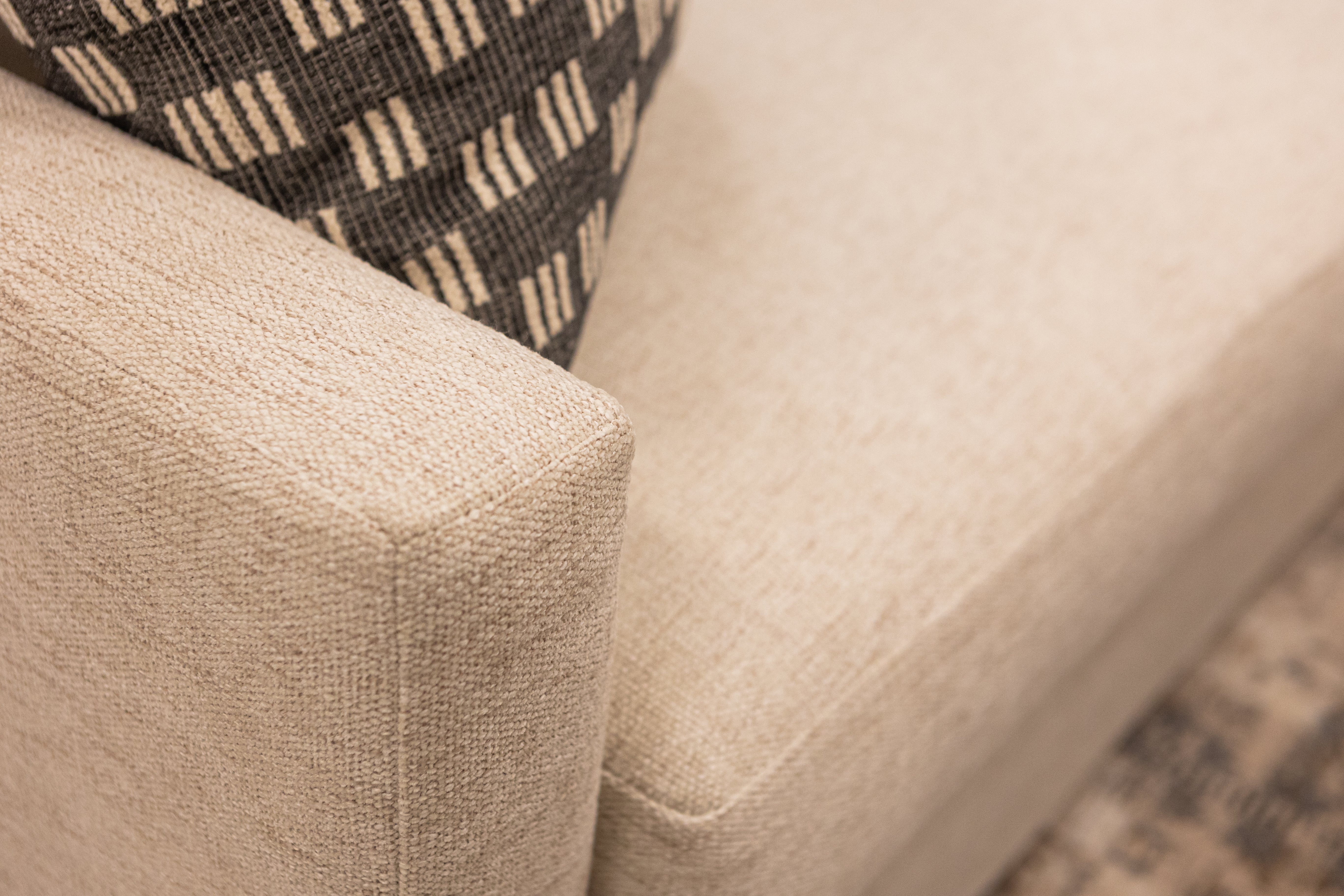 Glenda Quick Ship 144" x 104" Sectional w/ RAF Chaise - Performance Ivory Pearl