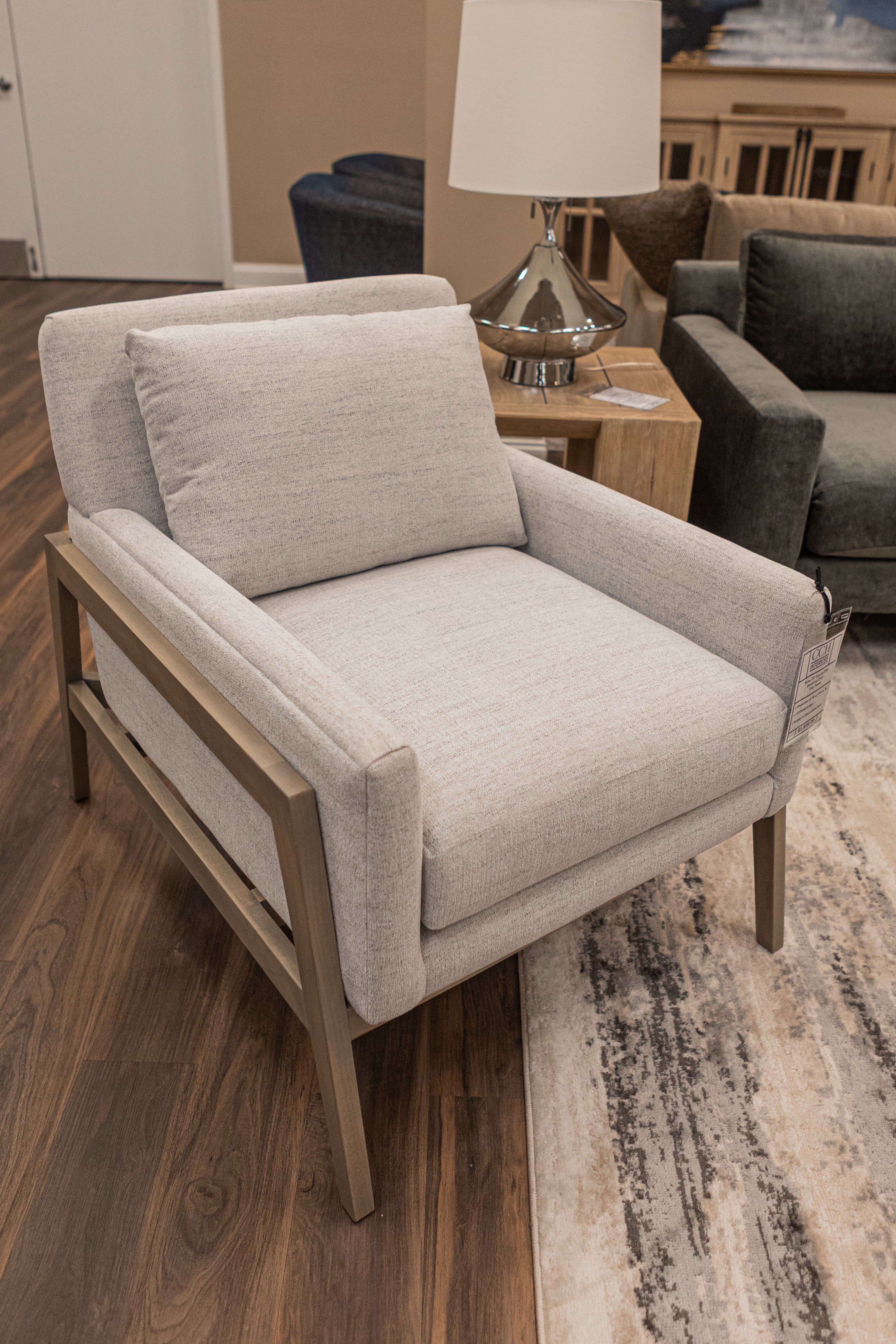 Bailey 30" Express Ship Occasional Chair - Grey Tweed