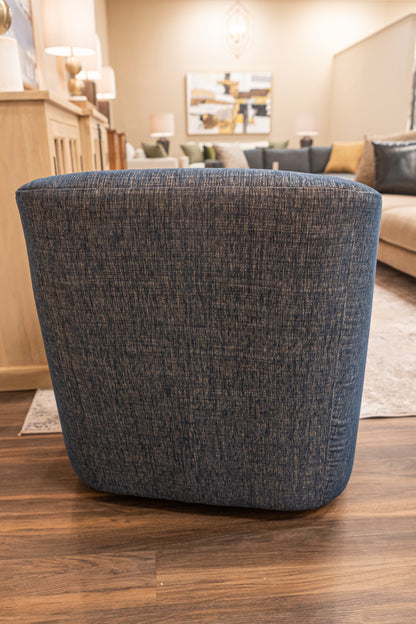 Carver 31" Express Ship Barrel Swivel Chair - Midnight