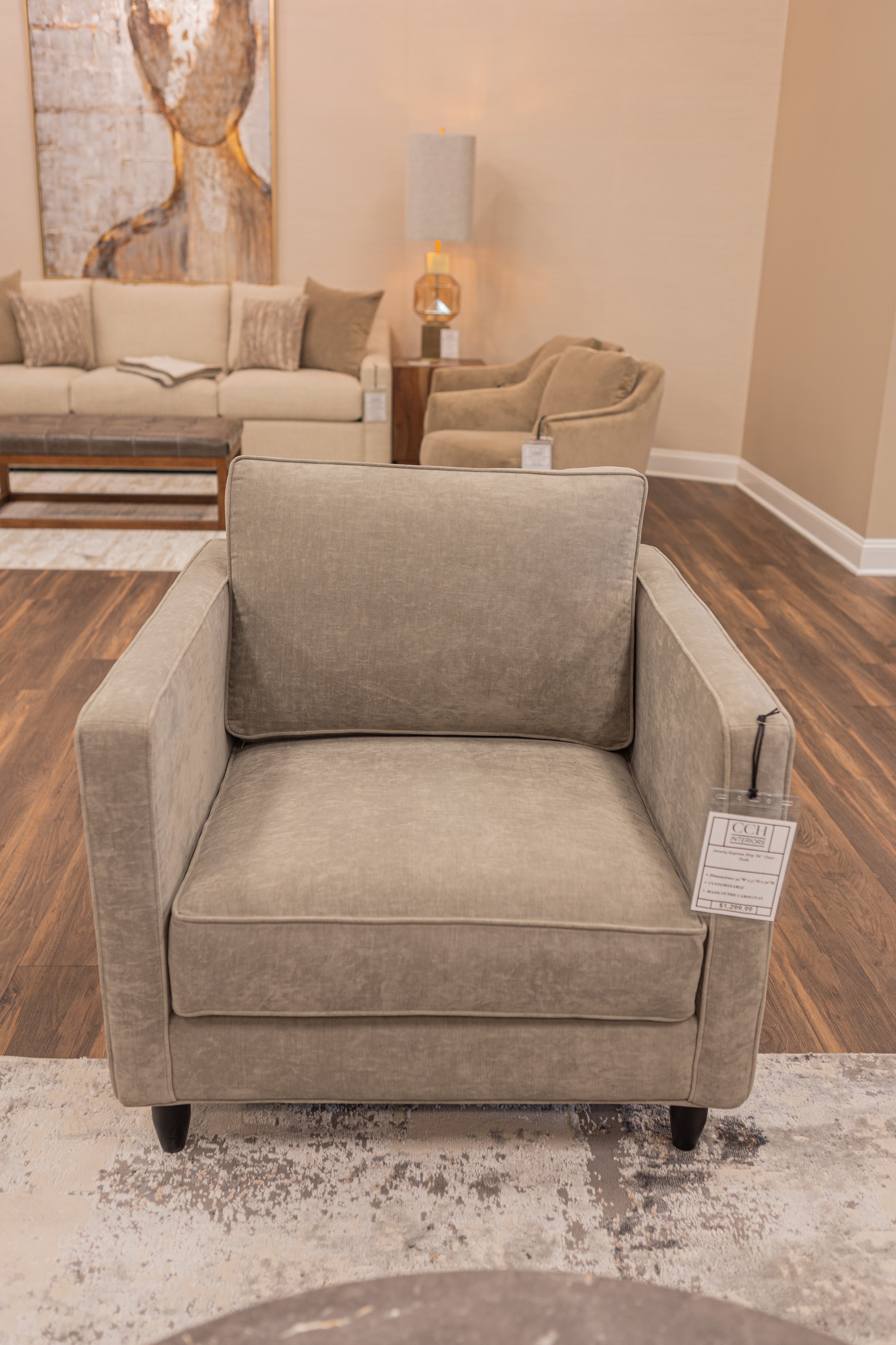 Jeremy Express Ship 34" Chair - Dusk