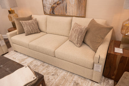 Hannah 99" Express Ship 3 Cushion Sofa - Performance Natural Cream
