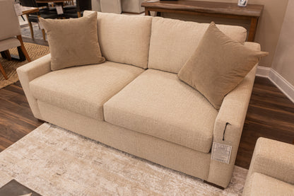 Hannah 75" 2 Cushion Express Ship Loveseat - Performance Natural Cream