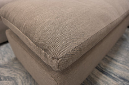 Harlow 48" Express Ship Ottoman - Performance Taupe Pebble