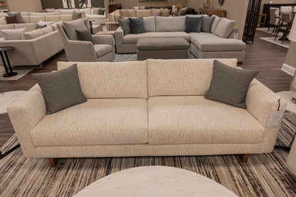 Jeffrey Quick Ship 90" 2 Cushion Sofa - Snow Owl