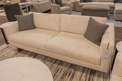 Jeffrey Quick Ship 90" 2 Cushion Sofa - Snow Owl