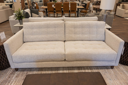 Josh Express Ship Tufted 85" Sofa - Performance Crushed Snow