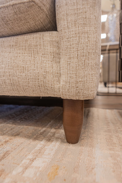 Josh Express Ship Tufted 85" Sofa - Performance Crushed Snow