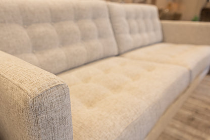 Josh Express Ship Tufted 85" Sofa - Performance Crushed Snow