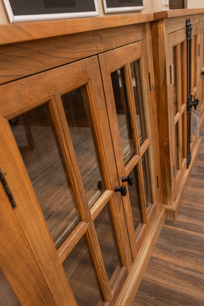 Billings 100" Breakfront 6 Door Sideboard - Natural