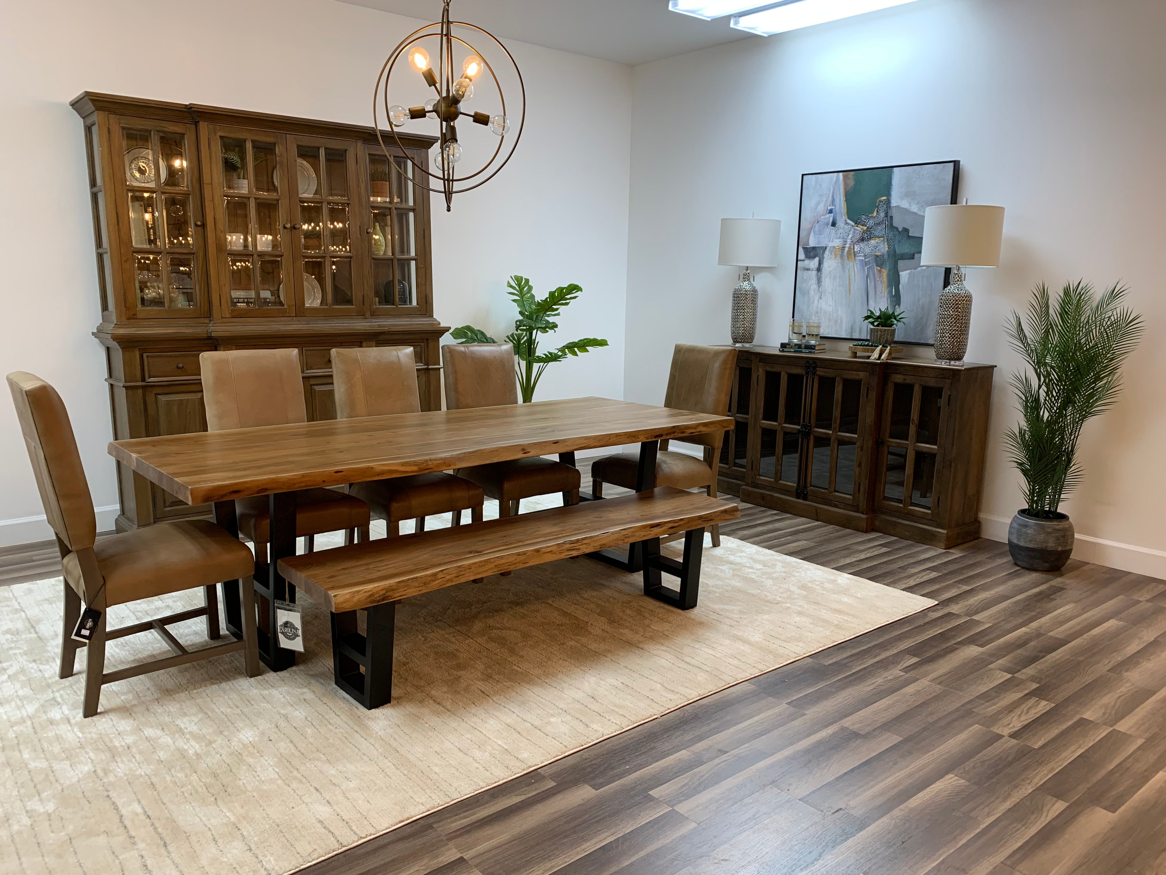 Malcolm Acacia 96" Live Edge Dining Table - Natural