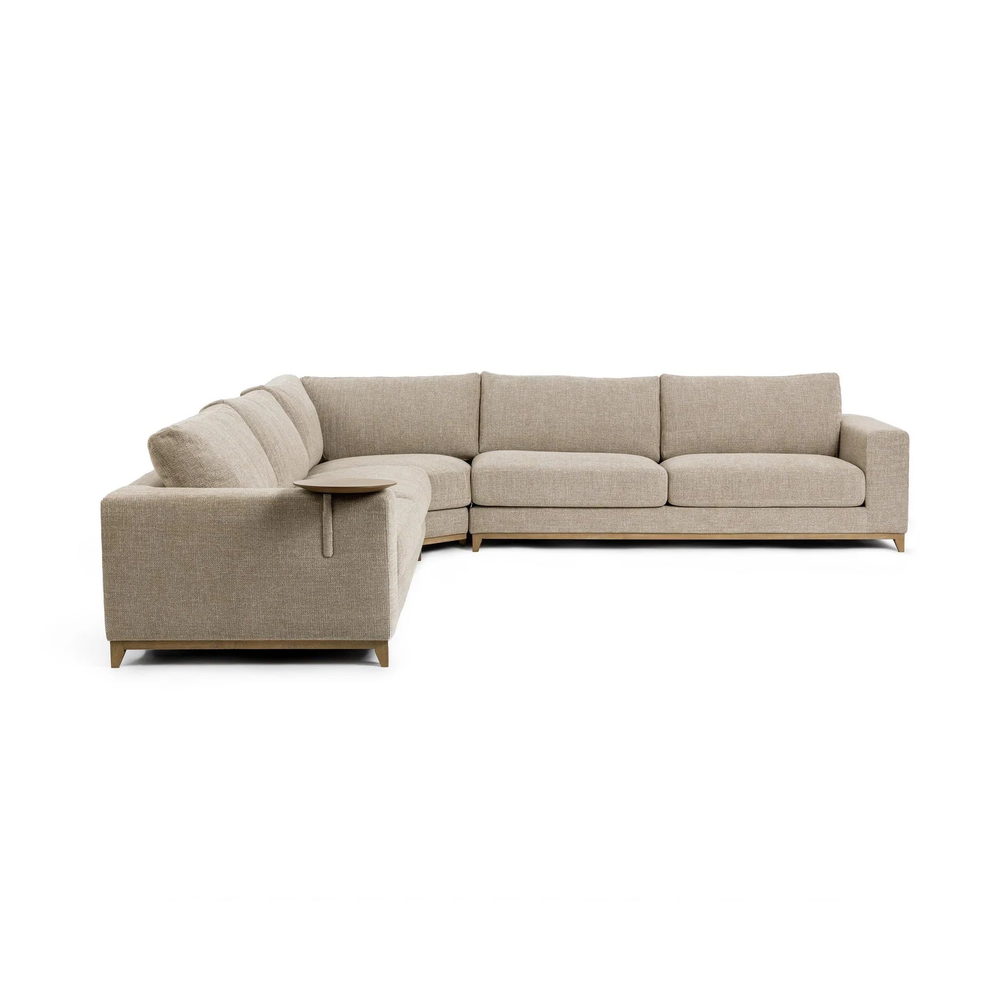Harlan 132" 5 Cushion Sectional - Bisque