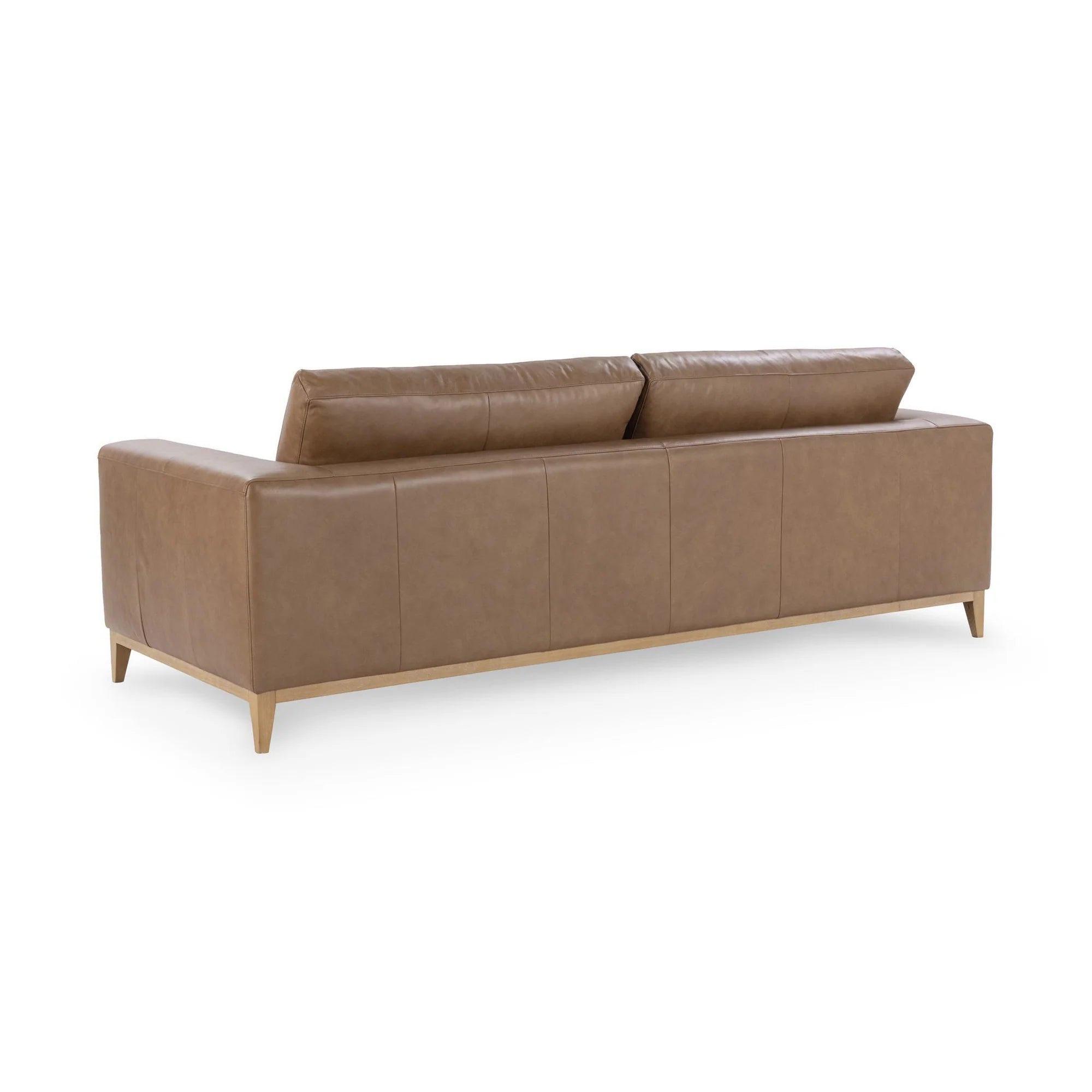 Harlan 94" 2 Cushion Top Grain Leather Sofa - Tan