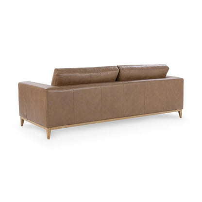 Harlan 94" 2 Cushion Top Grain Leather Sofa - Tan