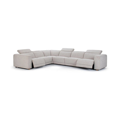 Theodore 149" Power Recliner Sectional - Light Gray