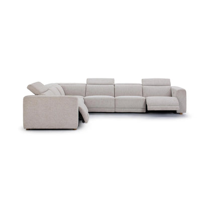 Theodore 149" Power Recliner Sectional - Light Gray