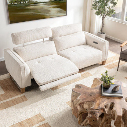 Sawyer 89" Power Recliner Sofa - Ivory