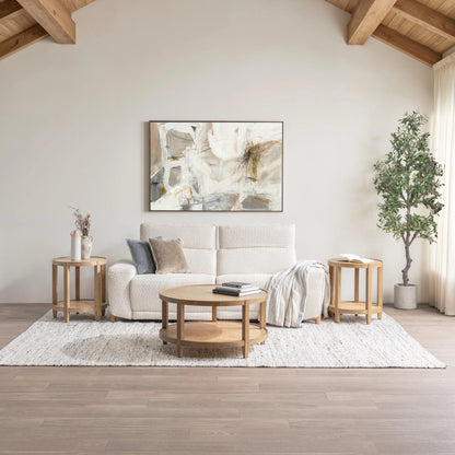 Tawnie 84" Power Recliner Sofa - Ivory