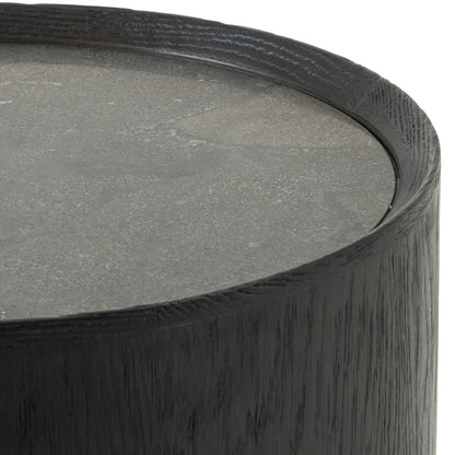 Astra 18" Round End Table - Bluestone
