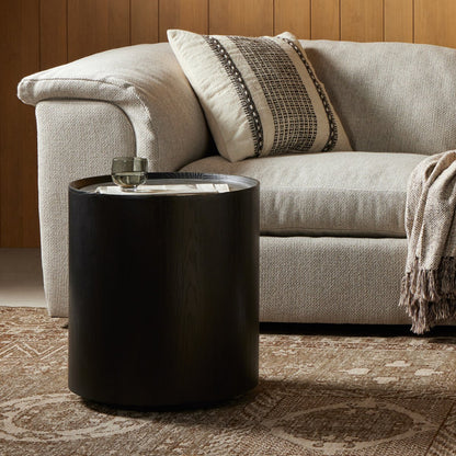 Astra 18" Round End Table - Bluestone