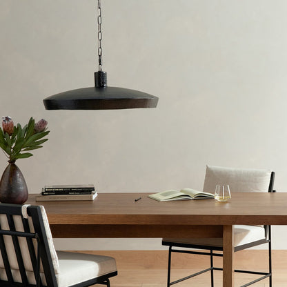 Kiyomi 26" Pendant - Hammered Dark Antique Brass