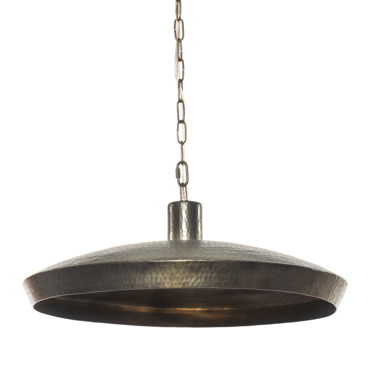 Kiyomi 26" Pendant - Hammered Dark Antique Brass
