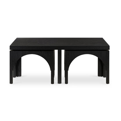 Miranda 47" Square Coffee Table - Black Oak