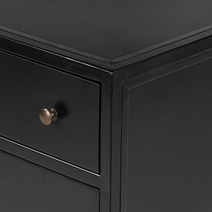 Belmont 28" Three Drawer Nightstand - Onyx