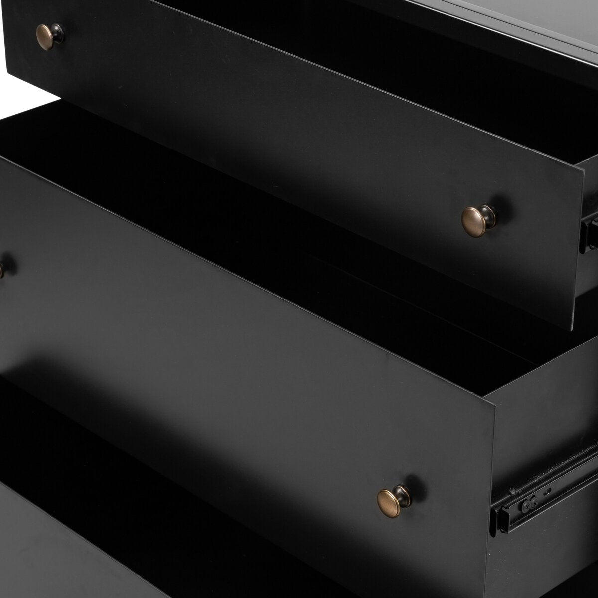 Belmont 28" Three Drawer Nightstand - Onyx