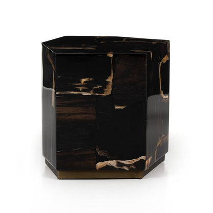 Sheron 19" End Table - Dark Petrified Wood