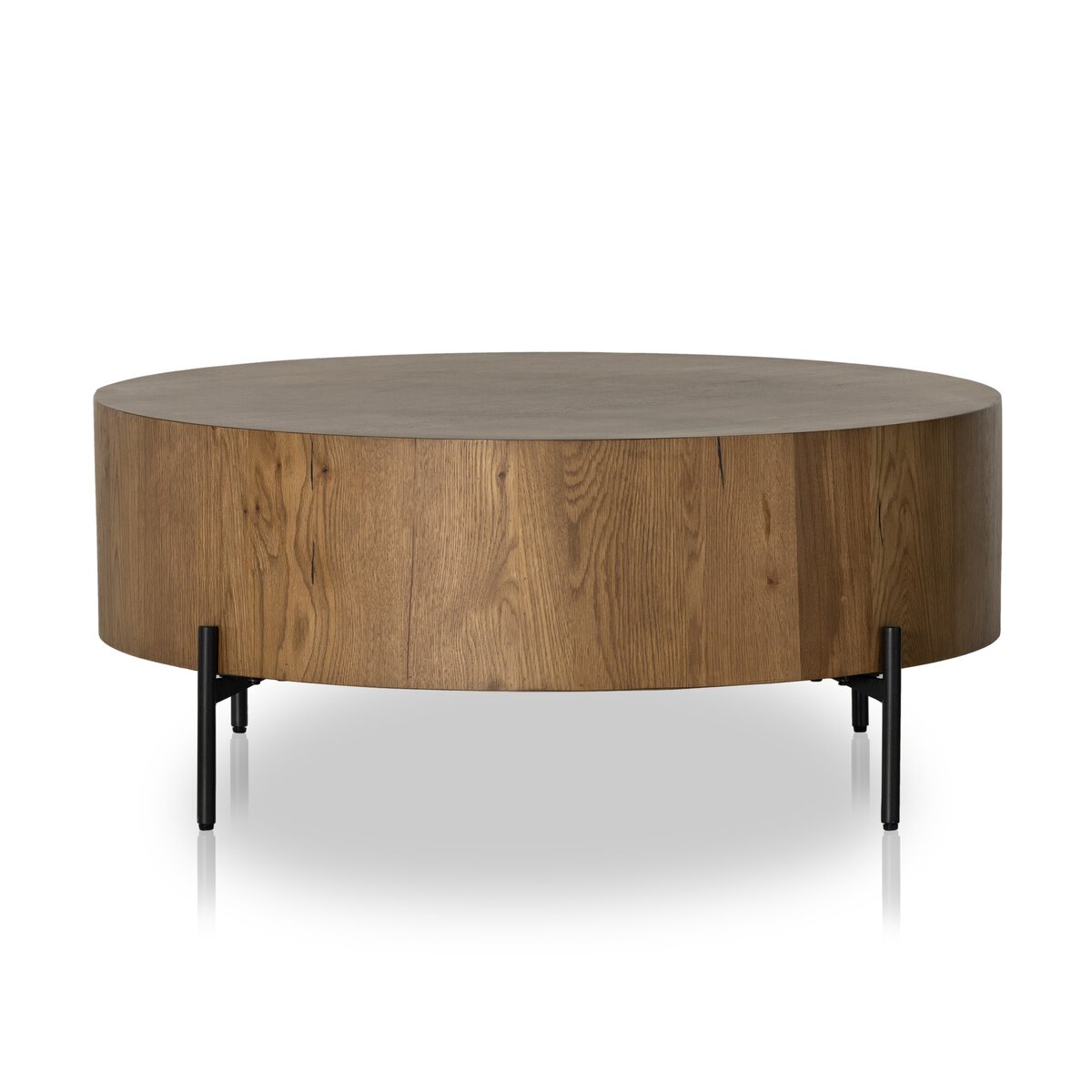 Easton 38" Coffee Table - Amber Oak Resin
